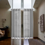Set of Two 84" Silver Solid Modern Window Panels - Homeroots - Flyclothing LLC