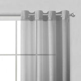 Set of Two 84" Silver Solid Modern Window Panels - Homeroots - Flyclothing LLC