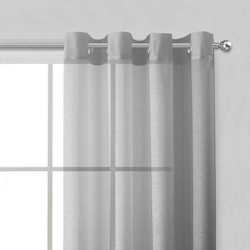 Set of Two 84" Silver Solid Modern Window Panels - Homeroots - Flyclothing LLC
