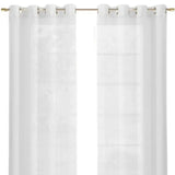Set of Two 84" White Solid Modern Window Panels - Homeroots - Flyclothing LLC