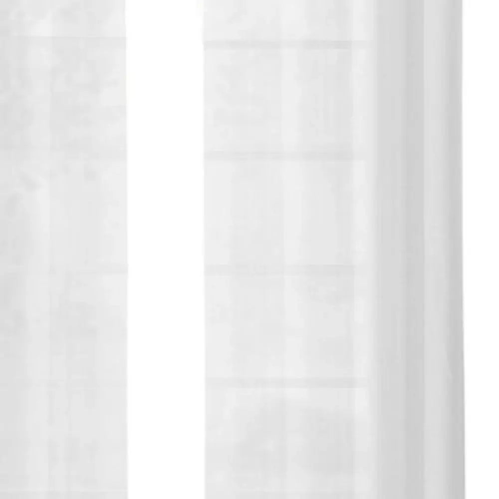 Set of Two 84" White Solid Modern Window Panels - Homeroots - Flyclothing LLC