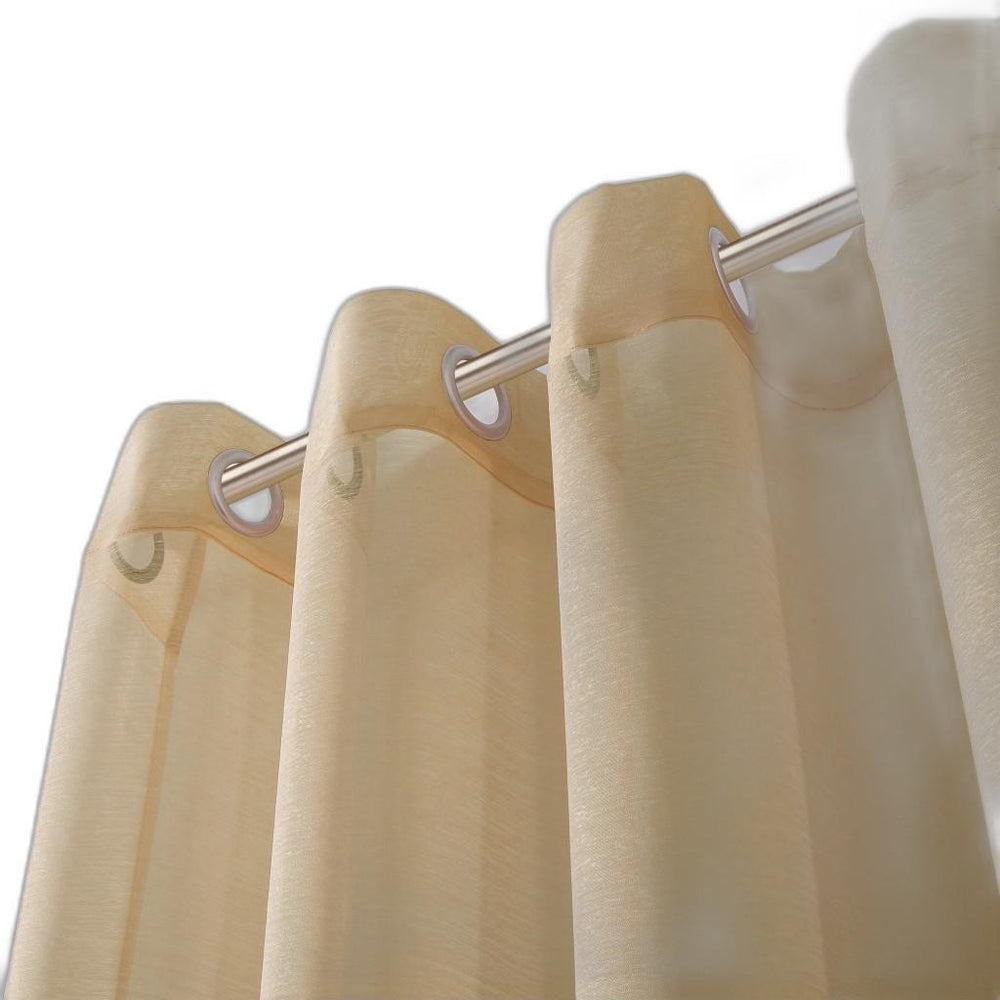 Set of Two 84" Tan Solid Modern Window Panels - Homeroots - Flyclothing LLC