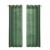 Set of Two 84" Sage Solid Modern Window Panels - Homeroots - Flyclothing LLC