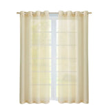 Set of Two 84" Beige Solid Modern Window Panels - Homeroots - Flyclothing LLC