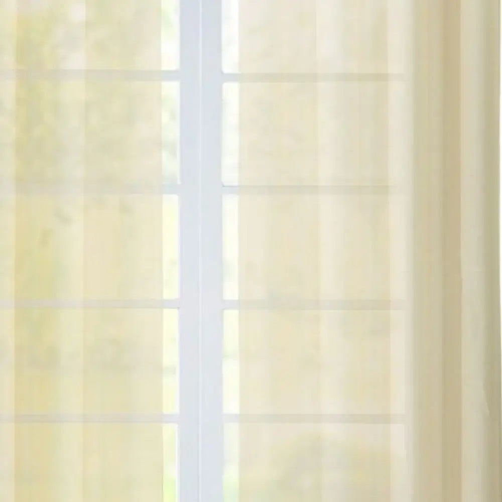 Set of Two 84" Beige Solid Modern Window Panels - Homeroots - Flyclothing LLC