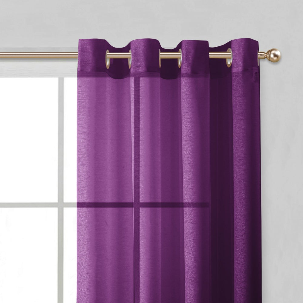 Set of Two 84" Purple Solid Modern Window Panels - Homeroots - Flyclothing LLC