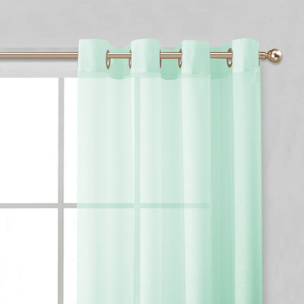 Set of Two 84" Aqua Solid Modern Window Panels - Homeroots - Flyclothing LLC