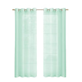 Set of Two 84" Aqua Solid Modern Window Panels - Homeroots - Flyclothing LLC