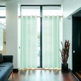 Set of Two 84" Aqua Solid Modern Window Panels - Homeroots - Flyclothing LLC