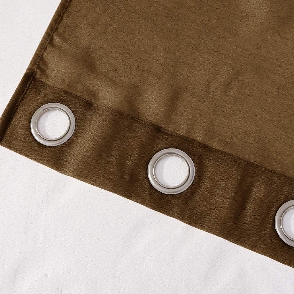Set of Two 84" Chocolate Solid Modern Window Panels - Homeroots - Flyclothing LLC