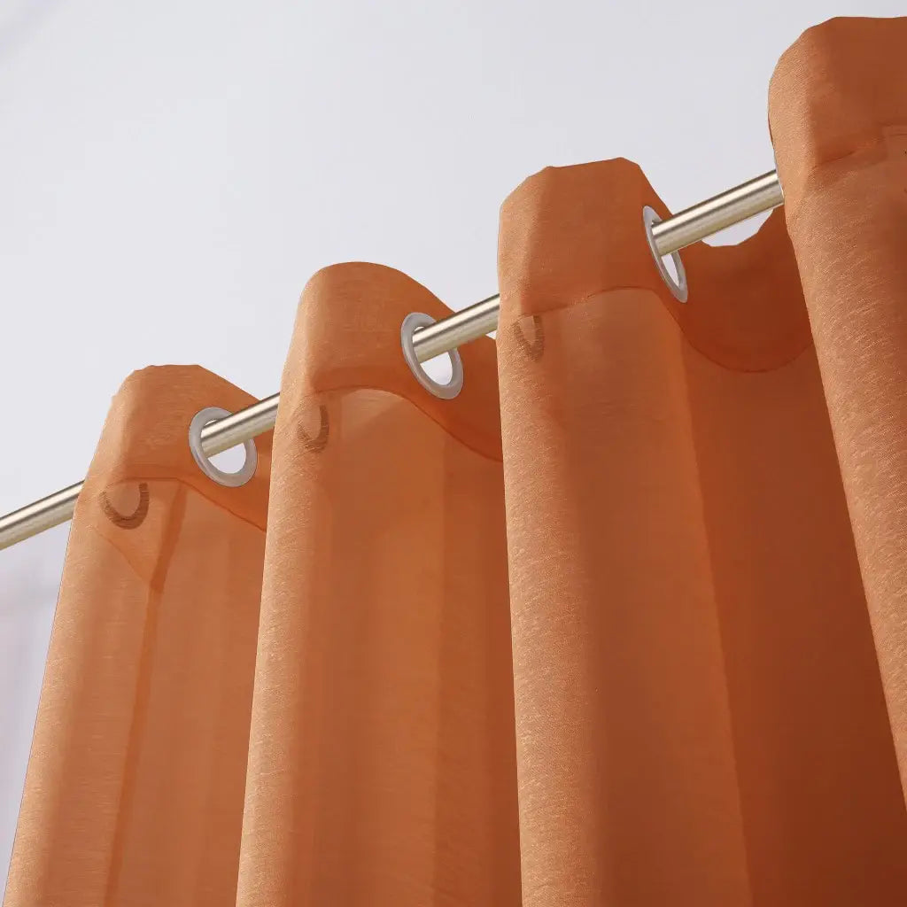 Set of Two 84" Rust Solid Modern Window Panels - Homeroots - Flyclothing LLC