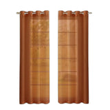 Set of Two 84" Rust Solid Modern Window Panels - Homeroots - Flyclothing LLC