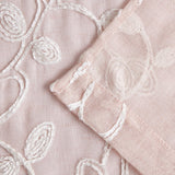 Set of Two 84" Blush Floral Embroidered Window Panels - Homeroots - Flyclothing LLC