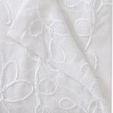Set of Two 84" White Floral Embroidered Window Panels - Homeroots - Flyclothing LLC