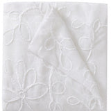 Set of Two 84" White Floral Embroidered Window Panels - Homeroots - Flyclothing LLC