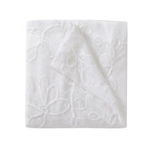 Set of Two 84" White Floral Embroidered Window Panels - Homeroots - Flyclothing LLC