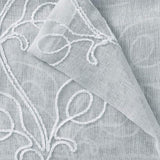Set of Two 84" Silver Boho Embroidered Window Panels - Homeroots - Flyclothing LLC