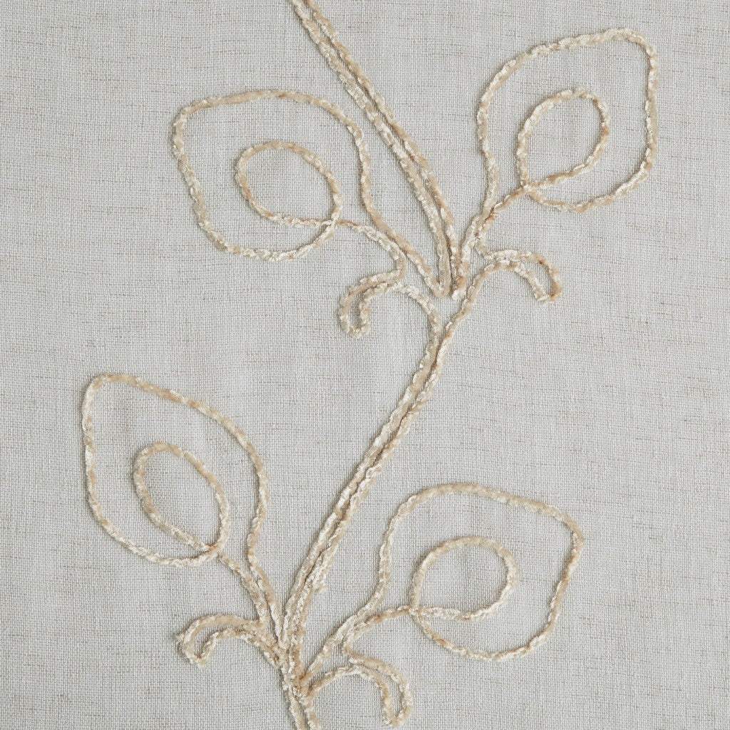 Set of Two 84" Beige Boho Embroidered Window Panels - Homeroots - Flyclothing LLC