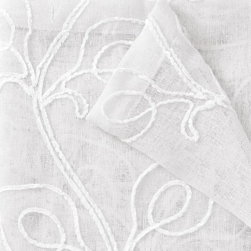 Set of Two 84" Blush Boho Embroidered Window Panels - Homeroots - Flyclothing LLC