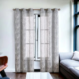 Set of Two 96" Silver Boho Embroidered Window Panels - Homeroots - Flyclothing LLC