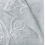Set of Two 96" Silver Boho Embroidered Window Panels - Homeroots - Flyclothing LLC