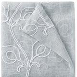 Set of Two 96" Silver Boho Embroidered Window Panels - Homeroots - Flyclothing LLC