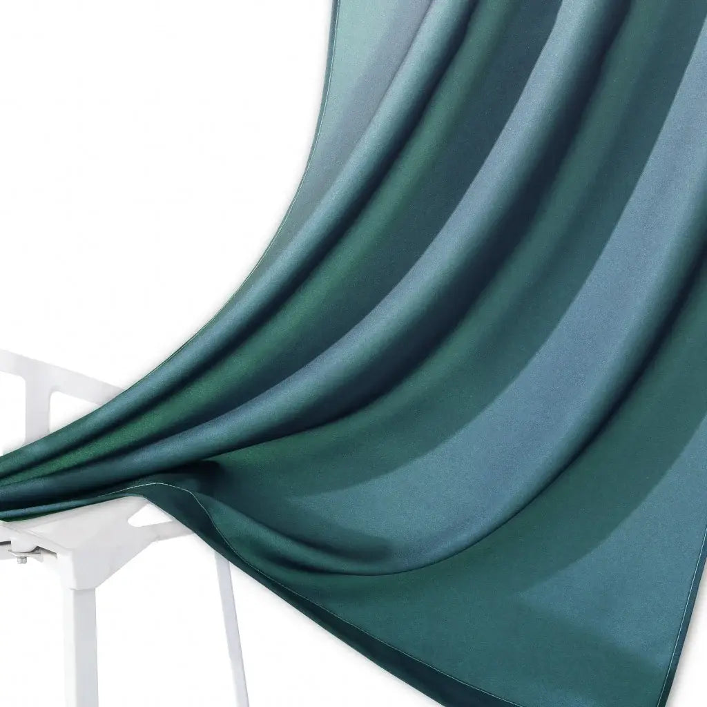 Set of Two 84" Blue Ombre Shades Window Panels - Homeroots - Flyclothing LLC