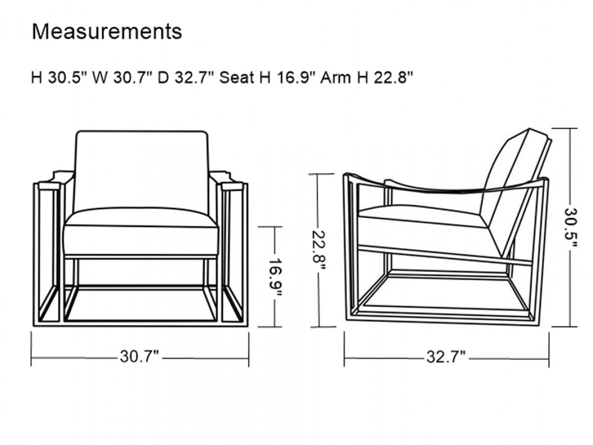 31" White And Gold Faux Leather Lounge Chair - Homeroots - Flyclothing LLC