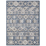 2' X 4' Blue And Gray Abstract Stain Resistant Indoor Outdoor Area Rug - Homeroots - Flyclothing LLC