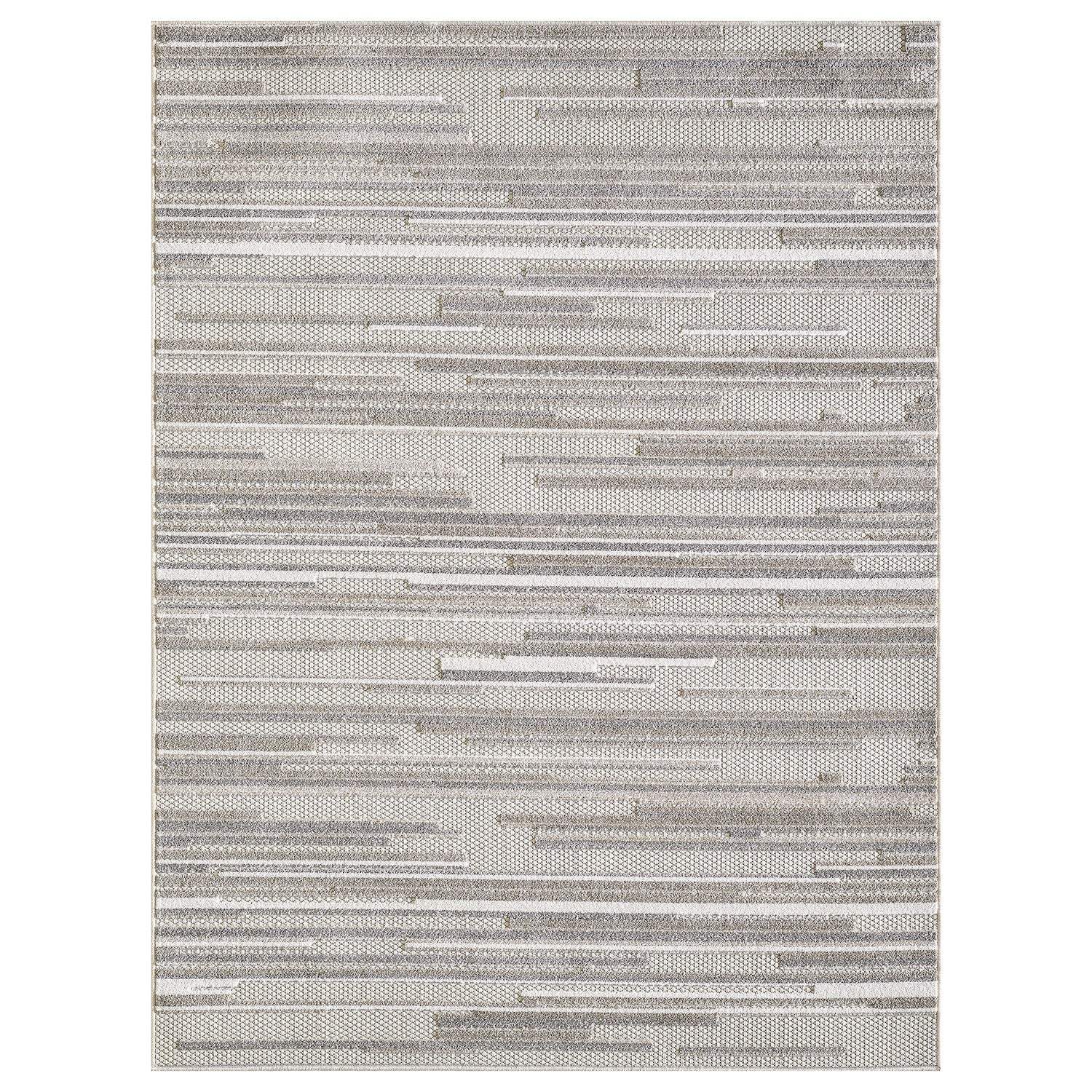 2' X 4' Gray Abstract Stain Resistant Indoor Outdoor Area Rug - Homeroots - Flyclothing LLC