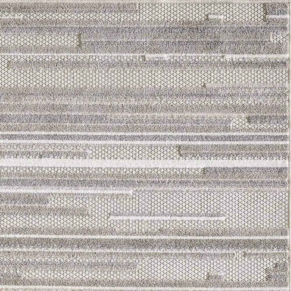 2' X 4' Gray Abstract Stain Resistant Indoor Outdoor Area Rug - Homeroots - Flyclothing LLC
