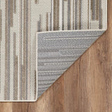 3' X 5' Gray Abstract Stain Resistant Indoor Outdoor Area Rug - Homeroots - Flyclothing LLC