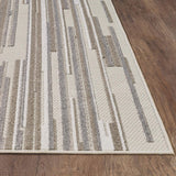 3' X 5' Gray Abstract Stain Resistant Indoor Outdoor Area Rug - Homeroots - Flyclothing LLC