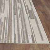8' X 10' Gray Abstract Stain Resistant Indoor Outdoor Area Rug - Homeroots - Flyclothing LLC
