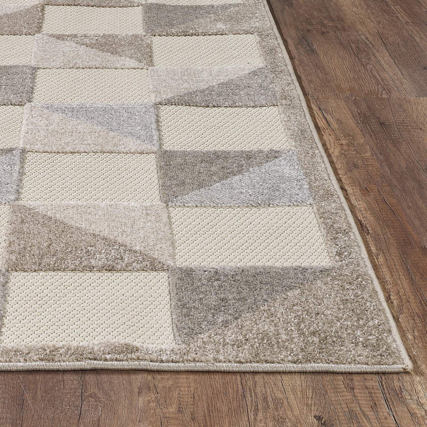 2' X 4' Gray Geometric Stain Resistant Indoor Outdoor Area Rug - Homeroots - Flyclothing LLC