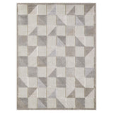 3' X 5' Gray Geometric Stain Resistant Indoor Outdoor Area Rug - Homeroots - Flyclothing LLC