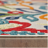 5’ X 7’ Multi Jacobean Floral Indoor Outdoor Area Rug