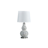 20" White Table Lamp With White Globe Shade - Homeroots - Flyclothing LLC