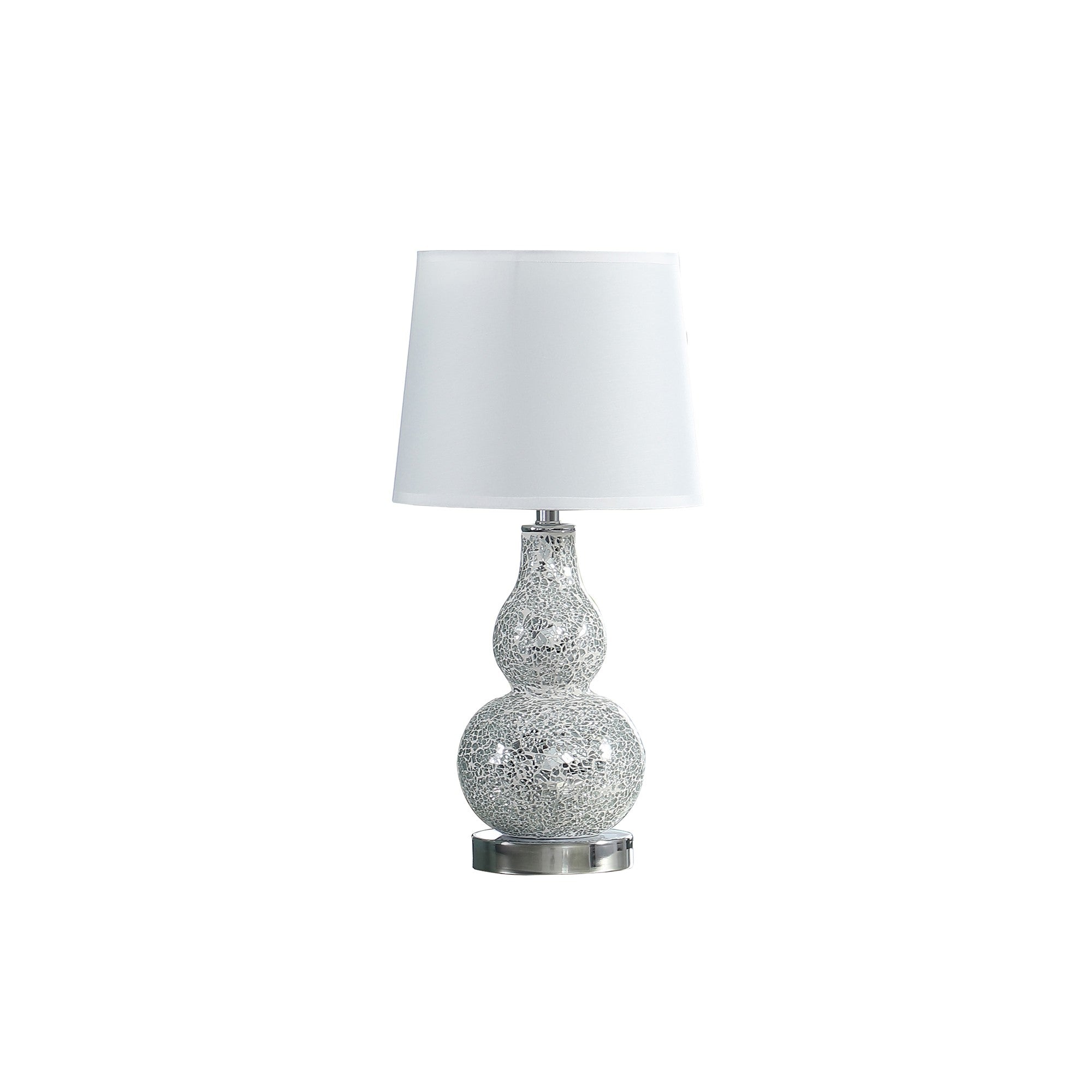 20" White Table Lamp With White Globe Shade - Homeroots - Flyclothing LLC