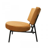 32" Orange Contemporary Rectangle and Circle Accent Chair - Homeroots