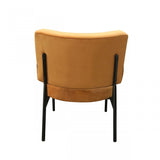 32" Orange Contemporary Rectangle and Circle Accent Chair - Homeroots