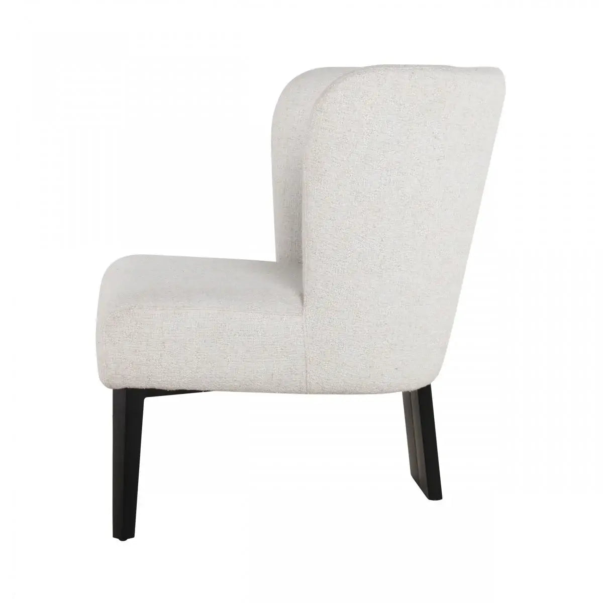 White Faux Leather Wingback Accent Chair - Homeroots - Flyclothing LLC