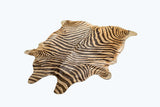 6' X 7' Zebra Chocolate And Natural Cowhide Handmade Area Rug - Homeroots