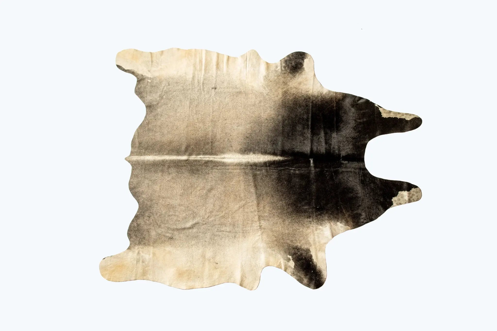 5' X 7' Grey Normande Cowhide Ombre Cowhide Handmade Area Rug - Homeroots - Flyclothing LLC