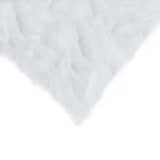 Set Of Two 18" White Rabbit Zippered Natural Fur Throw Pillows - Homeroots - Flyclothing LLC