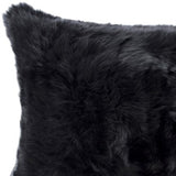 Set of Two 12" X 20" Black Throw Pillows