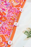 Printed V-Neck Short Sleeve Blouse - Trendsi - Flyclothing LLC