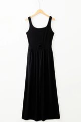 Cutout Scoop Neck Wide Strap Jumpsuit - Trendsi - Flyclothing LLC