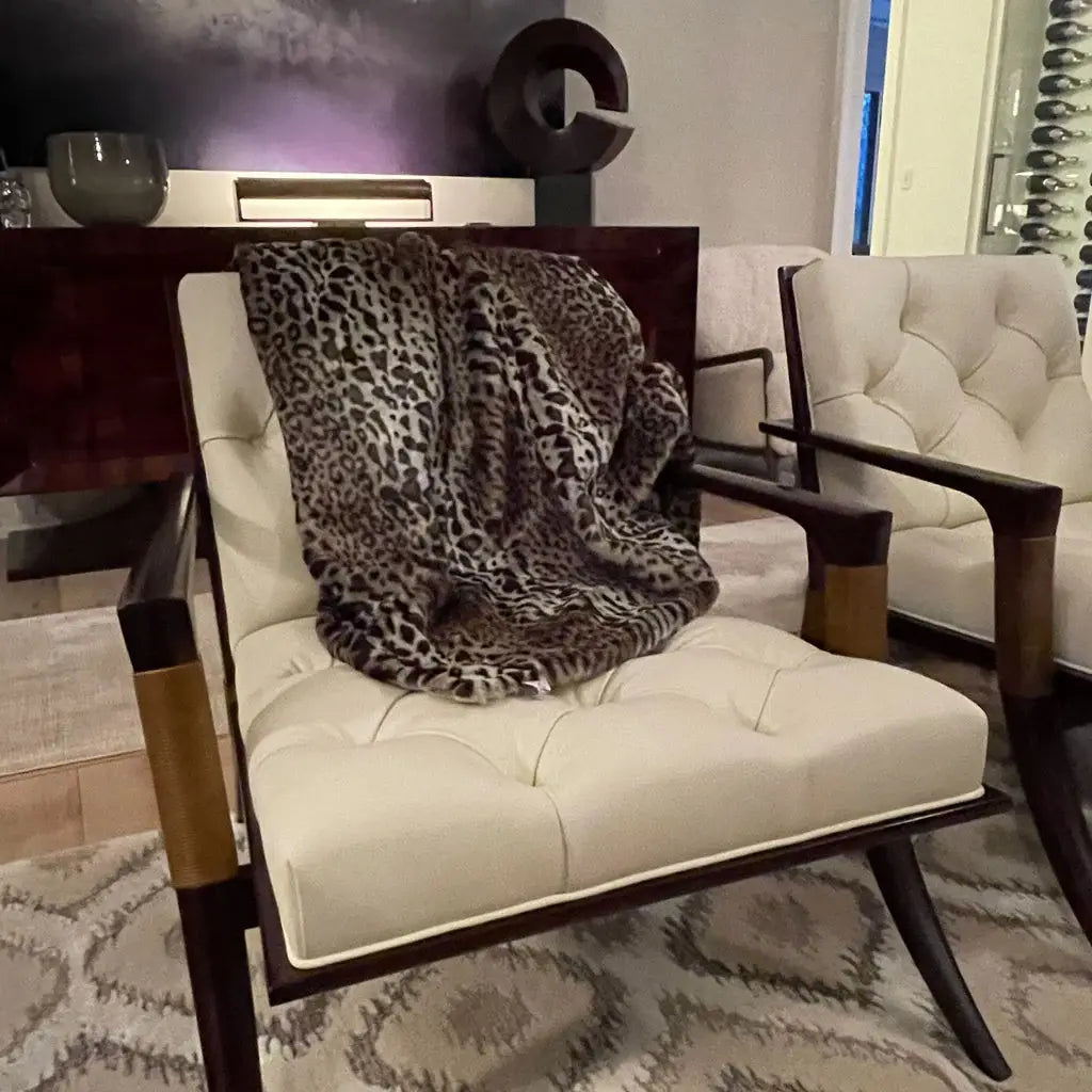 Ultra Soft Faux Fur Leopard Throw - Homeroots - Flyclothing LLC