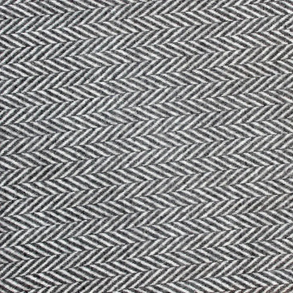 Dark Grey and White Dreamy Soft Herringbone Throw Blanket - Homeroots - Flyclothing LLC